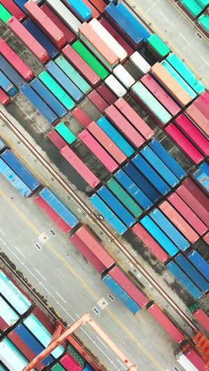 港口货柜物流运输手机购物13秒视频