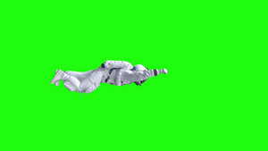 太空宇航员绿幕特效素材10秒视频