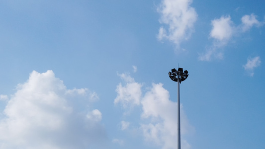 延时摄影风光城市晴朗天气变幻的云天空美景城市素材视频