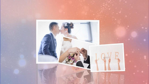 浪漫翻书特效婚礼婚庆图片展示会声会影X10模板193秒视频