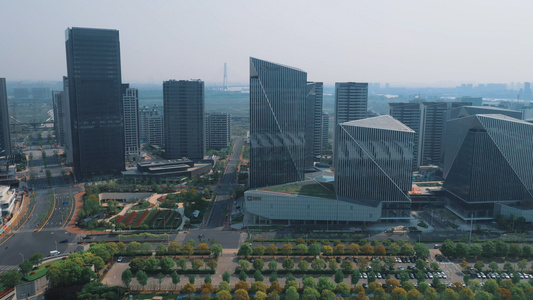 上海后滩商务建筑视频