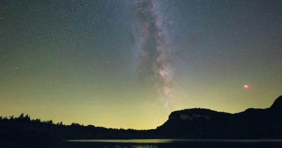 4K湖泊森林星空延时视频