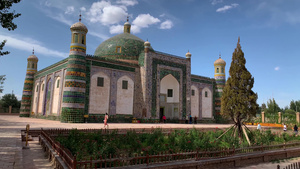 实拍5A喀什古城著名景点香妃园景区香妃墓建筑视频合集106秒视频
