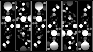 黑白彩色交替气泡视频展示10秒视频