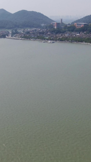 宁波4A景区东钱湖风景区航拍自然风光92秒视频