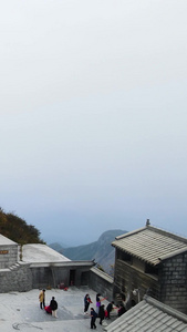 航拍南岳衡山祝融峰5A景点视频