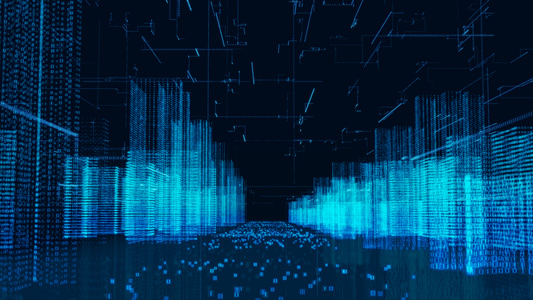 科技数字城市建筑群展示视频