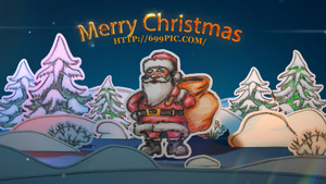 圣诞祝福三维书本的多样演示动画书页翻动并用魔法演化出logo标志的AEcc2017模板12秒视频
