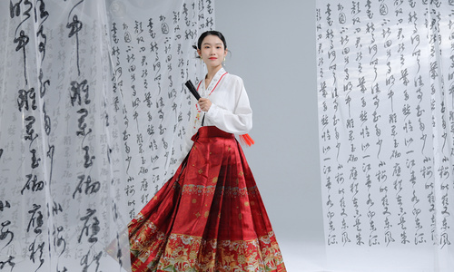 中国风马面裙古风美女视频