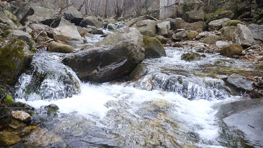 春天山泉水视频