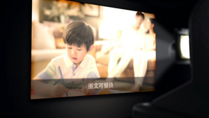 摄图网—电影胶片家庭相册展示AE模板AEcc2015107秒视频