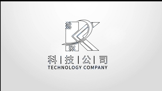 闪电电流能量logo动画AE模板视频