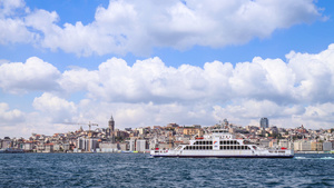 著名旅游城市伊斯坦布尔城市延时风光24秒视频