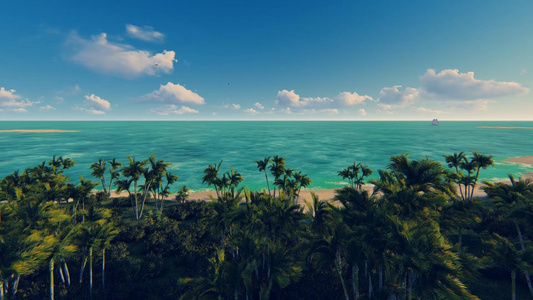 美丽海滩背景视频