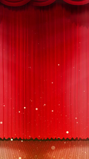 红色幕布帘幕喜庆背景视频红色帘幕40秒视频