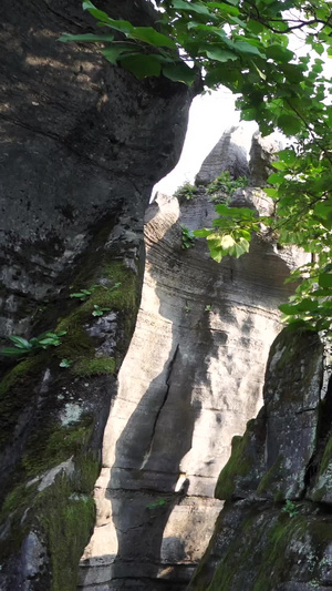 5a景区万盛石林情侣石各种形态的石头82秒视频