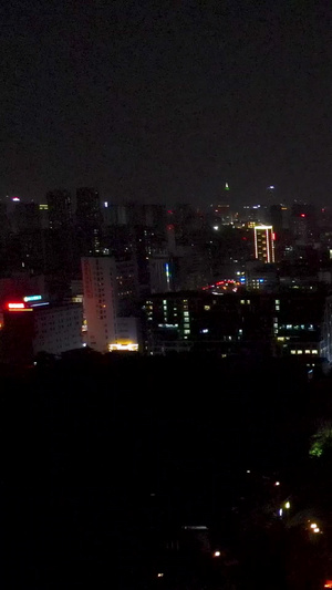 航拍佛山南海魁星阁夜景南海区23秒视频