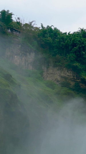 贵州黄果树瀑布风光美景古建筑22秒视频