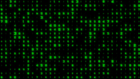 科技数字随机变化粒子修饰动画视频