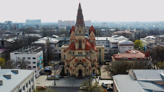 乌克兰敖德萨美国教堂视频