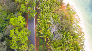 海南岛陵水猴岛环岛公里航拍4K51秒视频