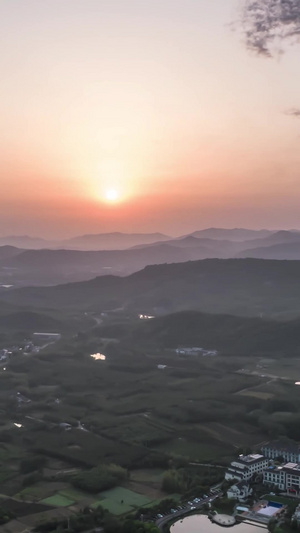 航拍天目湖南山竹海日出延时摄影311秒视频