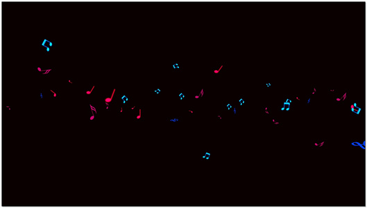 音符跳动素材视频
