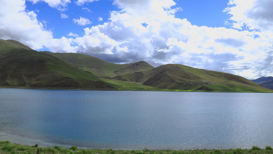 西藏阿里北线高原湖泊班戈措延时视频视频
