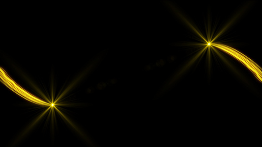 4K金色光线碰撞爆炸带透明度视频