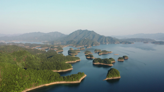 浙江杭州千岛湖航拍风光视频