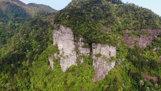 航拍5A景区鸳鸯溪主峰情人峰视频视频