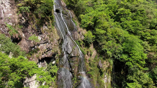 航拍5A福建国家地质公园鸳鸯溪景区千叠瀑布视频视频