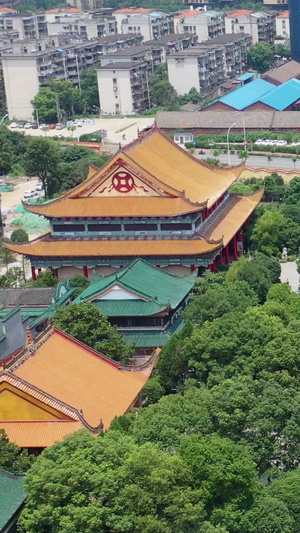 长沙开福寺古建筑旅游景点33秒视频