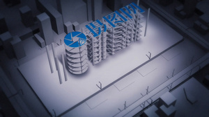 3D三位立体城市街道建筑标志展示AECC2015模板17秒视频