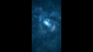蓝色科技粒子背景14秒视频