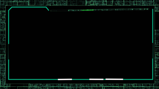 高科技线条边框透明背景视频
