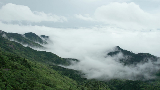 航拍南岳衡山祝融峰云海奇观视频