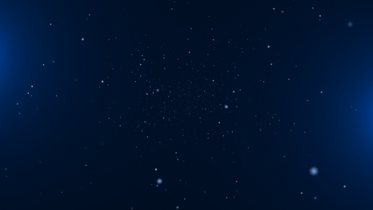 蓝色科技星空粒子背景元素视频