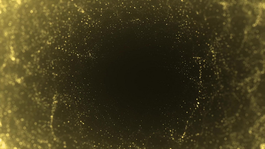 震撼金色粒子背景视频