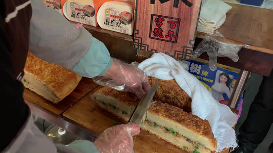 福建漳州著名美食小吃面煎果视频合集视频