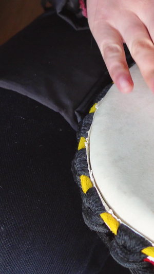 中国传统民族乐器手鼓表演演奏艺术素材音乐素材50秒视频