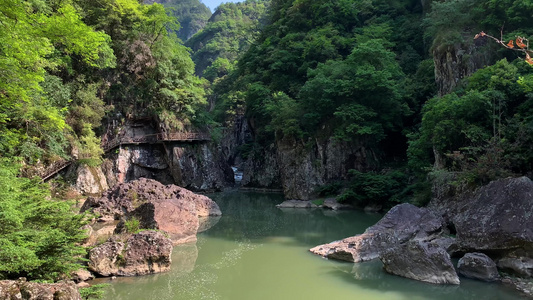 实拍5A景区鸳鸯溪景点小巫峡实拍合集视频