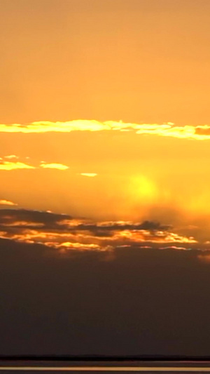 实拍海边夕阳海鸥飞翔令人轻松22秒视频