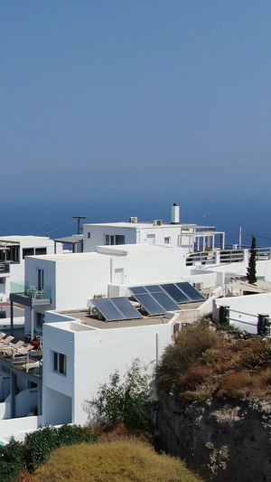 无人机航拍希腊爱琴海度假海岛旅游度假52秒视频