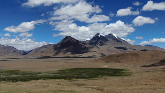 西藏查藏拉雪山航拍视频视频