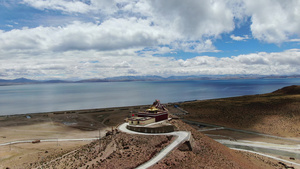 西藏圣湖玛旁有错航拍视频60秒视频