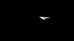 纸飞机透明通道4K 3秒视频
