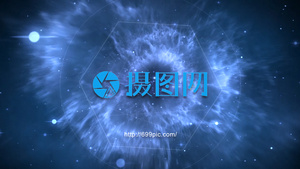 震撼宇宙星空穿梭logo开场AE模版20秒视频