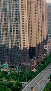 航拍武汉楚河汉街商圈视频素材cbd视频