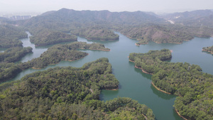 航拍广东惠州红花湖5A景区32秒视频